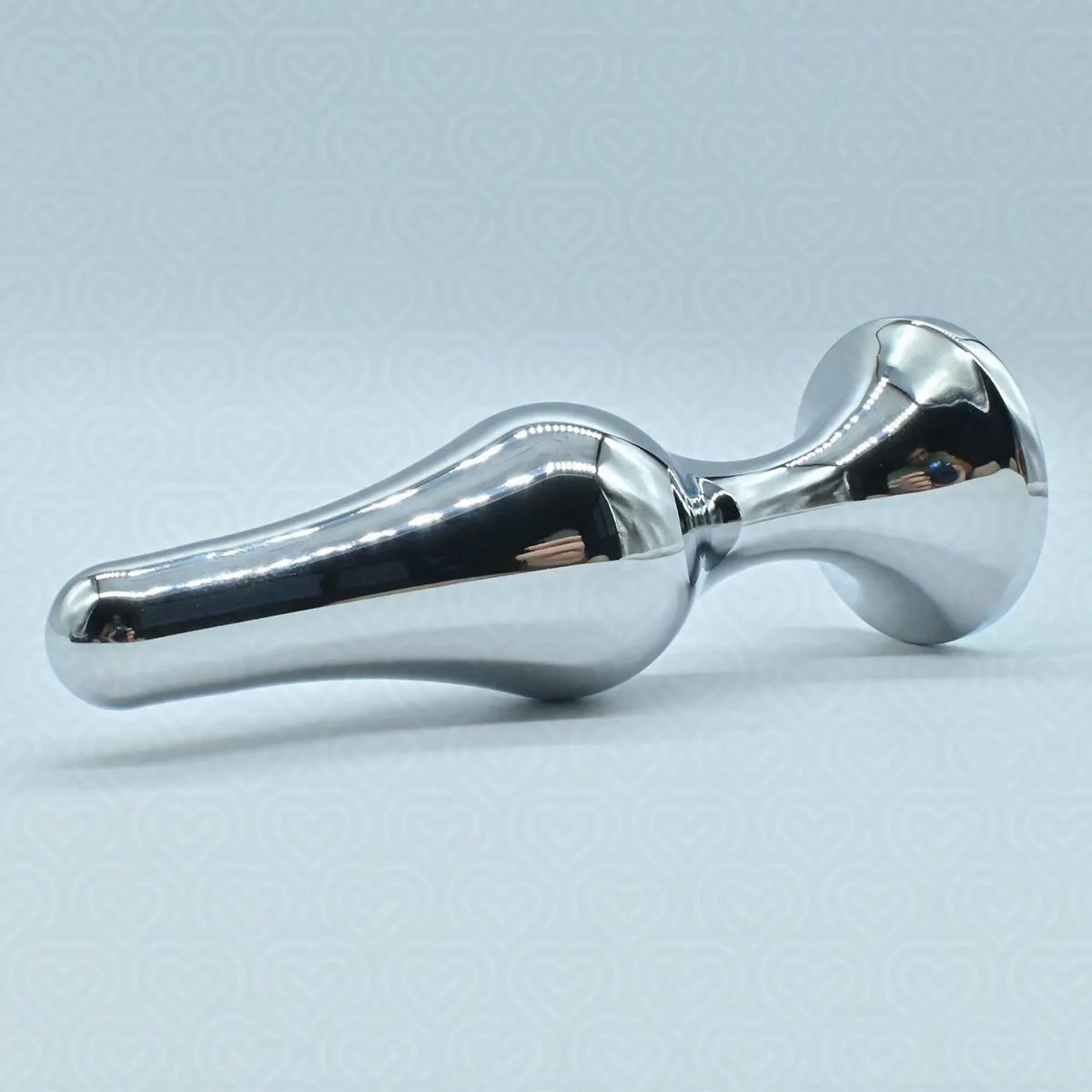Анальная втулка Metal КОНУС Medium SILVER D-3см L-10см