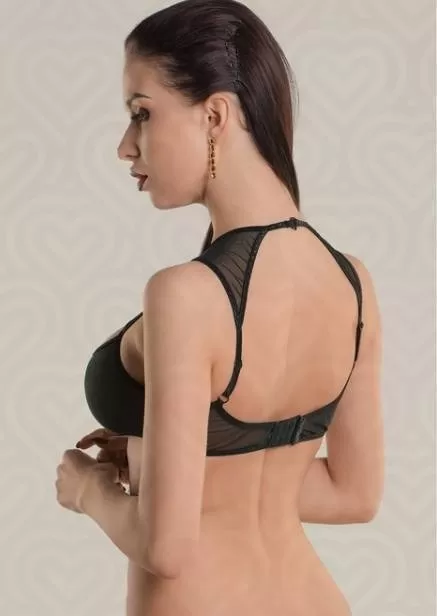 Бралетт Waname Apparel Delicacy c фигурными вырезами /черный/ (42-44)