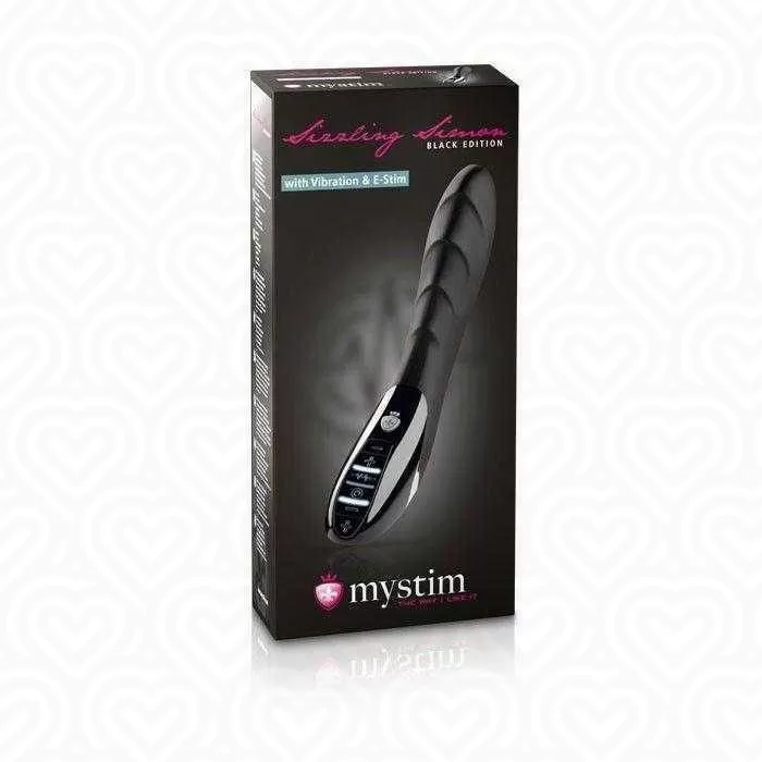 Вибромассажер с электростимуляцией Mystim SIZZLING SIMON Edition /черный/