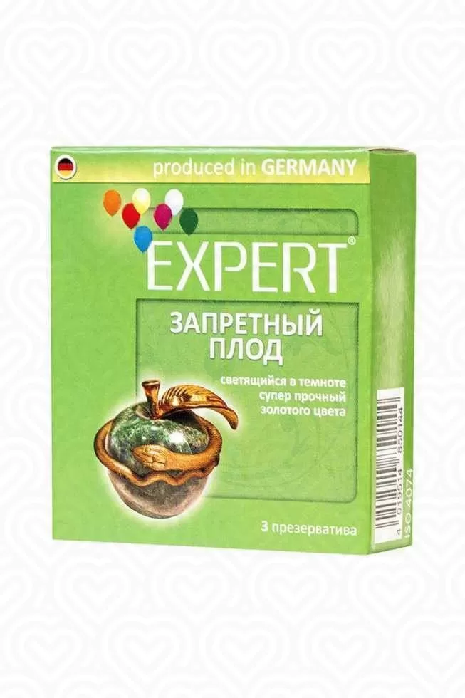 Презервативы Expert "ЗАПРЕТНЫЙ ПЛОД" светящиеся