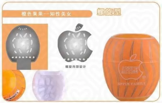 Яйцо для мастурбации APPLE силиконовое желтое+любрикант