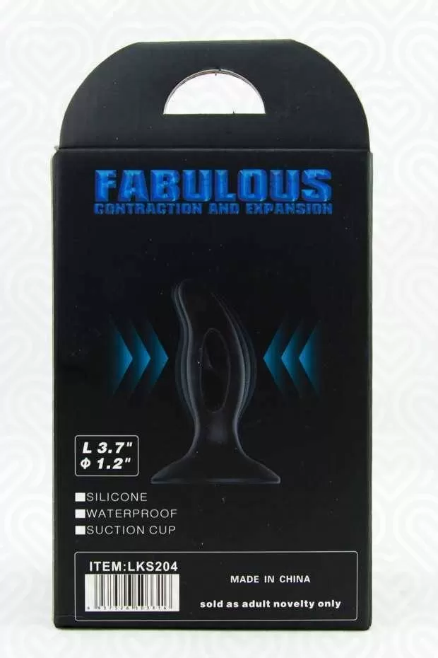 Стимулятор простаты FABULOUS L-9,5см D-3см /черный/