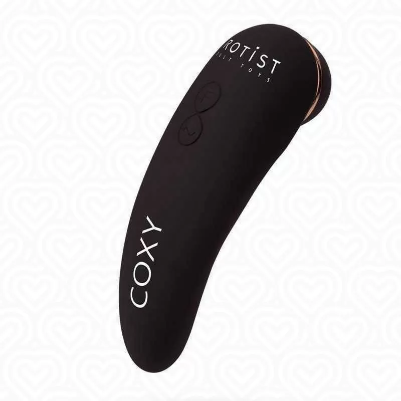 Вакуум-волновой стимулятор клиторально Erotist COXY бесконтактный /черный/
