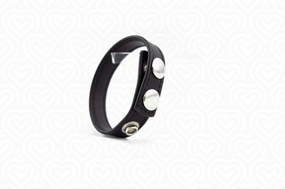 Кольцо на пенис на клепках SNAP COCK RING D-3