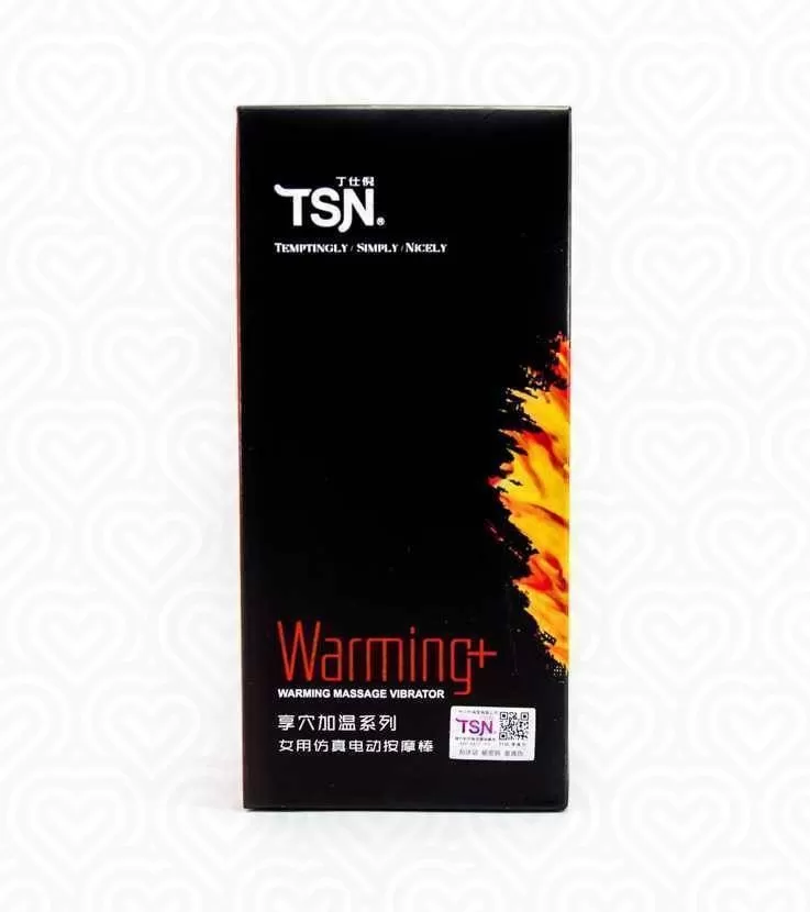 Вибромассажер TSN WARMING+ с эффектом нагрева L-20см телесный