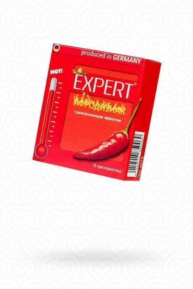 Презервативы Expert "АФРОДИЗИАК" возбуждающие с разогревающим эфектом