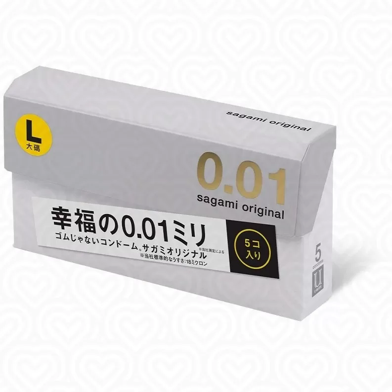 Презервативы SAGAMI ORIGINAL 0.01мм Large /полиуретановые/ 5шт