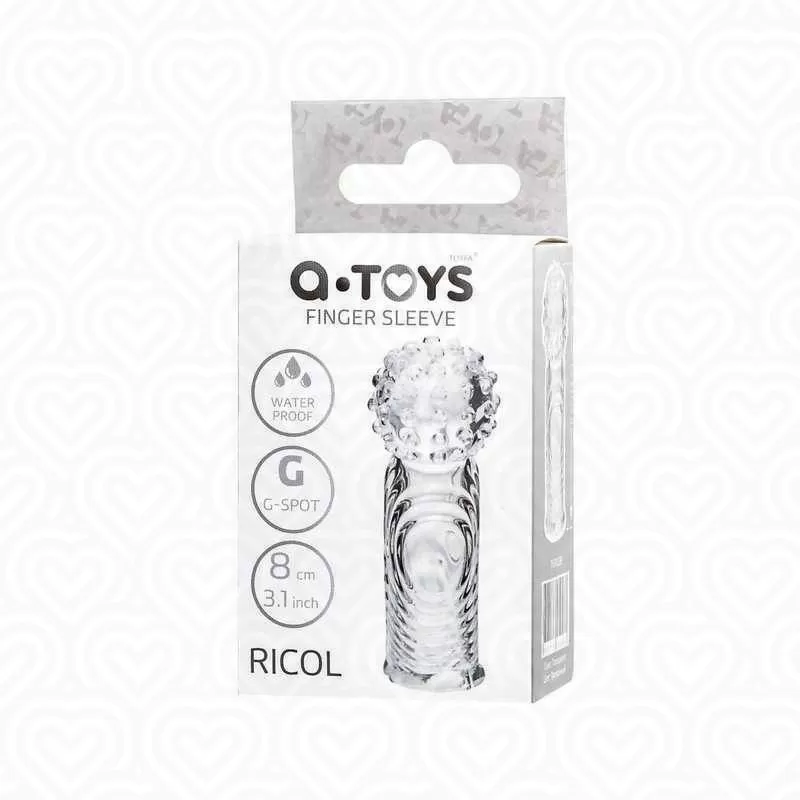 Насадка на палец A-Toys RICOL L-8см /прозрачный/