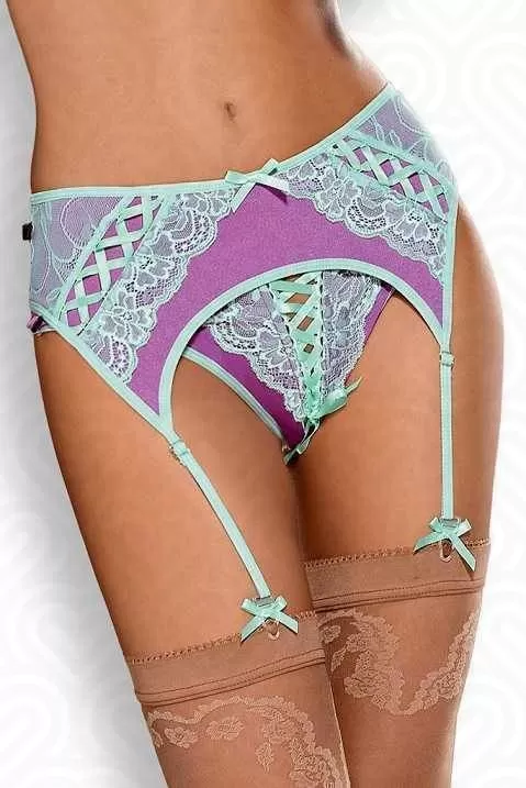 Пояс для чулок Obsessive GARTER Belt /лиловый/ S/M