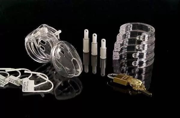 Пояс верности Male Chastity Device д/мужчин прозрачный пластик
