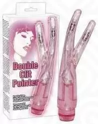 Вибратор двойной DOUBL CLIT POINTER гелевый