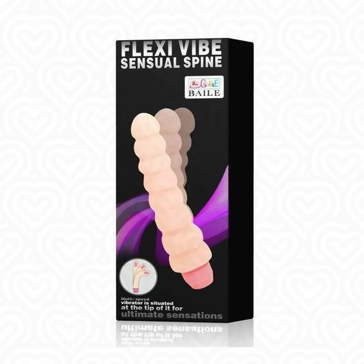 Вибромассажер гнущийся FLEXI VIBE рельефный