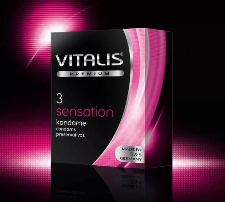 Презервативы VITALIS PREMIUM Sensation /кольца и точки/ 3шт