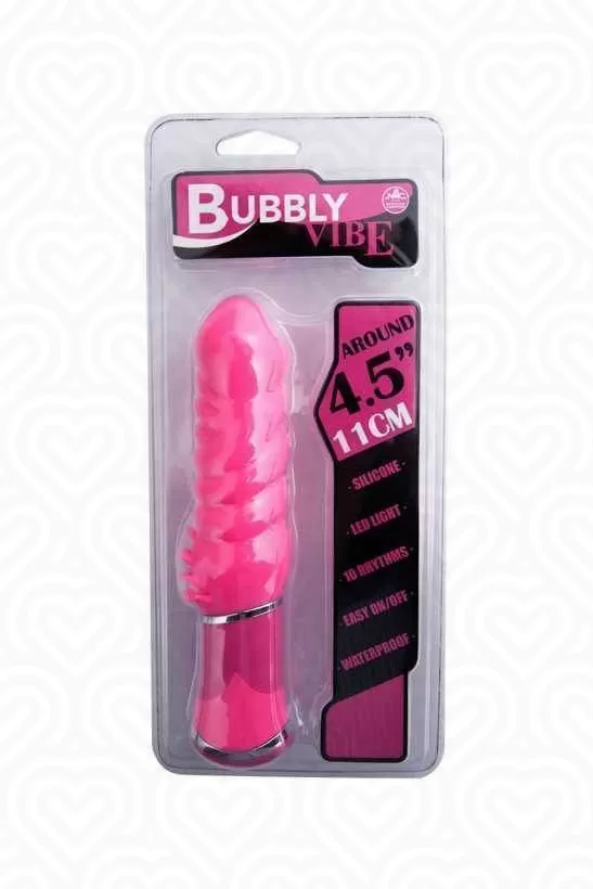 Вибратор NMC BUBBLE Vibe рельефный с усиками