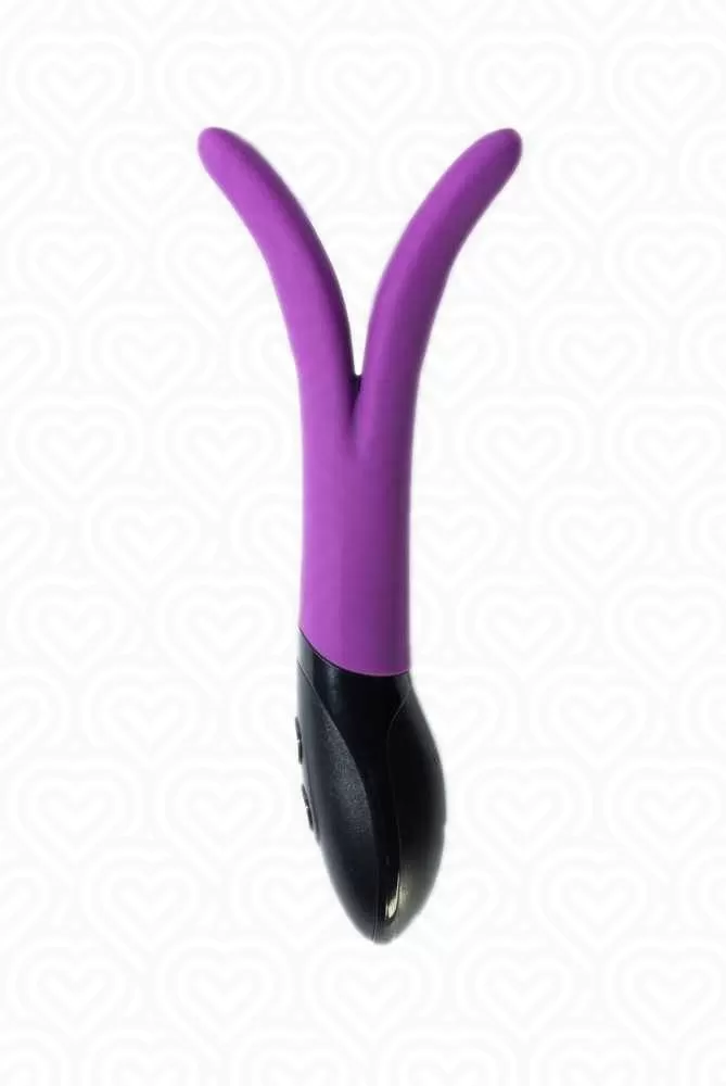 Вибромассажер ALIEN анатомический типа G-Vibe три мотора+Usb заряд /сливовый/