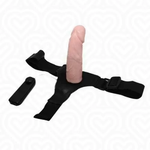 Виброфаллос на трусах ULTRA Passionate HARNESS телесный