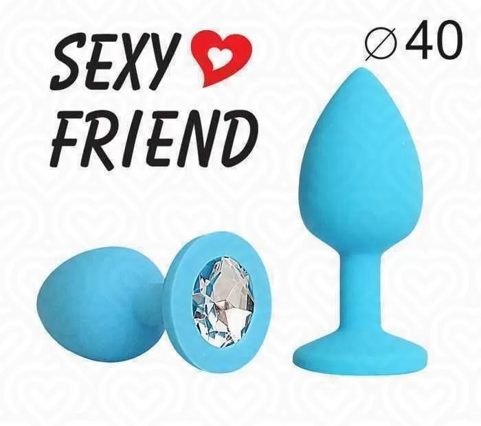 Втулка анальная SEXY FRIEND с алмазным стразом