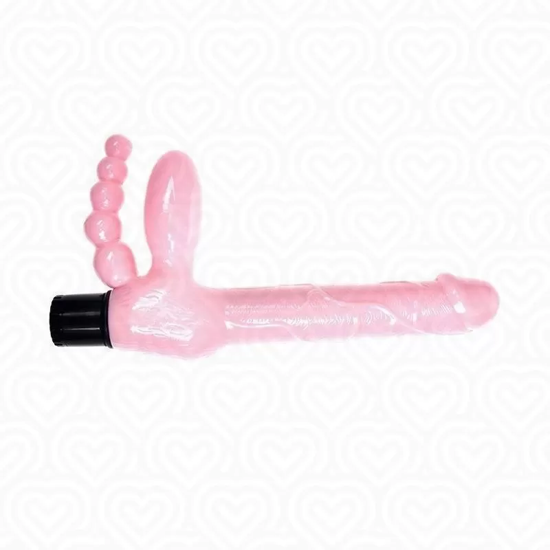Анатомический вибрострапон SUPER STRAPLESS DILDO со стимуляцией точки G