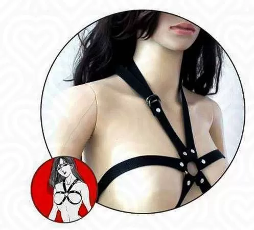 Бондаж для груди Toughage STRAIT JACKET черный