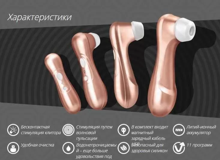 Вакуум-волновой стимулятор клитора SATISFYER PRO-2