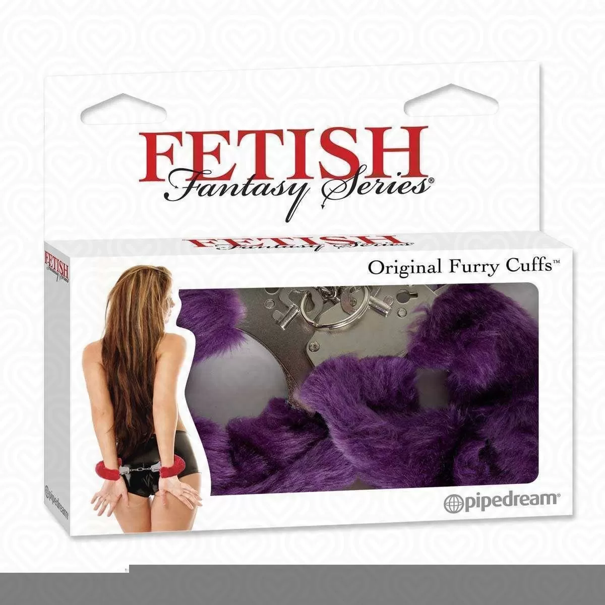 Оковы с мехом и цепью Original Furry Leg Guffs сиреневые