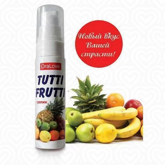 Гель-смазка TUTTI-FRUTTI съедобная /тропик/ серии OraLove 30г