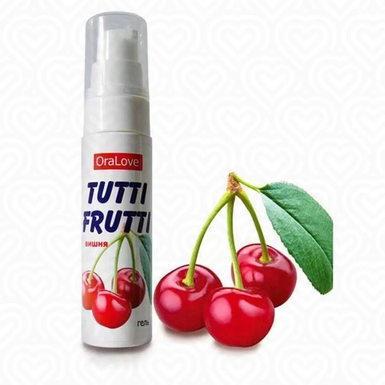 Гель-смазка TUTTI-FRUTTI съедобная /вишня/ серии OraLove 30г