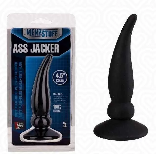 Фаллоимитатор анальный MENZTUFF ASS - JACKER BLACK L-12см