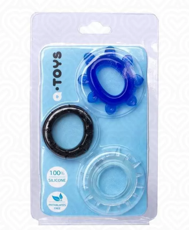Набор эрекционных колец A-Toys 3шт
