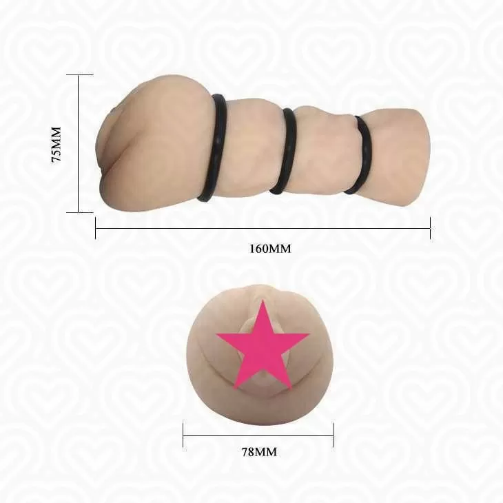 Мастурбатор с эрекционными кольцами POCKET PUSSY
