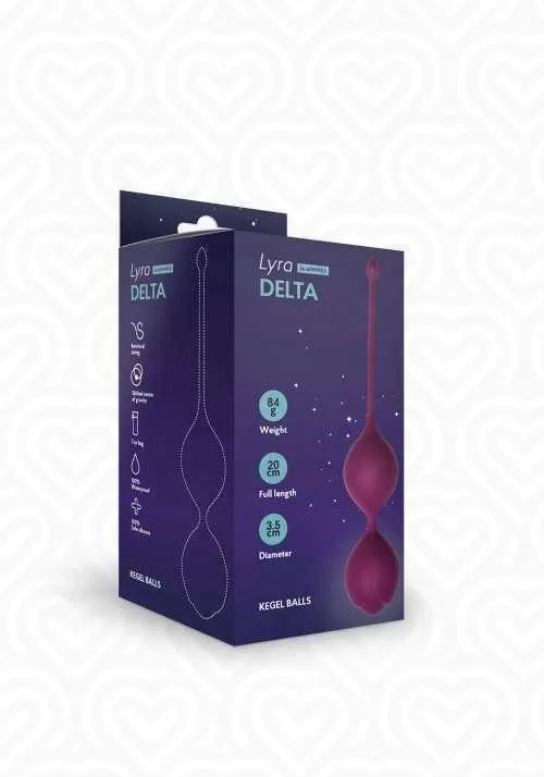 Шарики Кегеля со смещенным центром тяжести DELTA 3,5 x 20 см /сливовый/