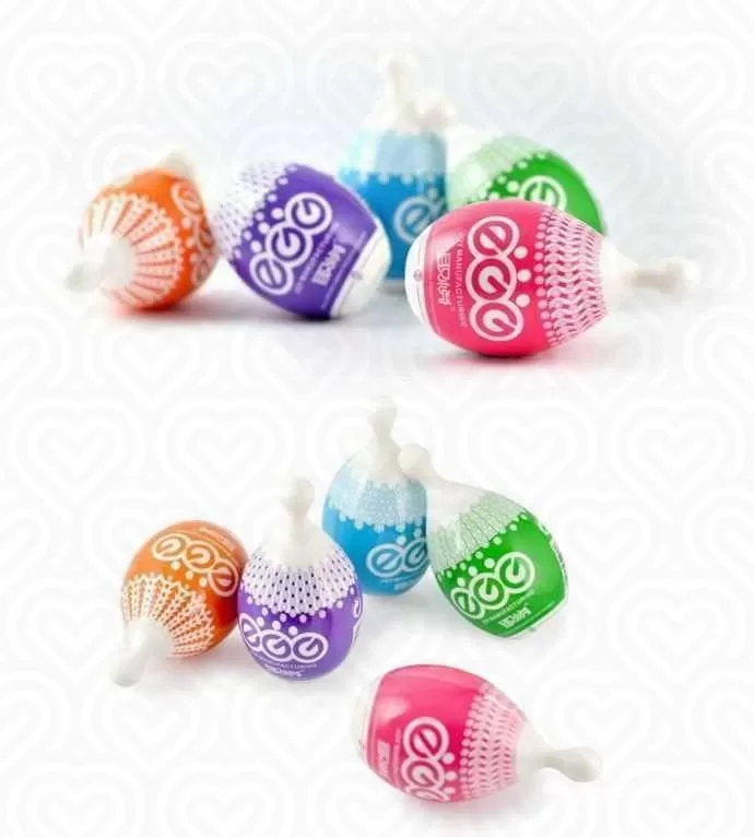 Яйцо для мастурбации EGG силиконовое красное+любрикант