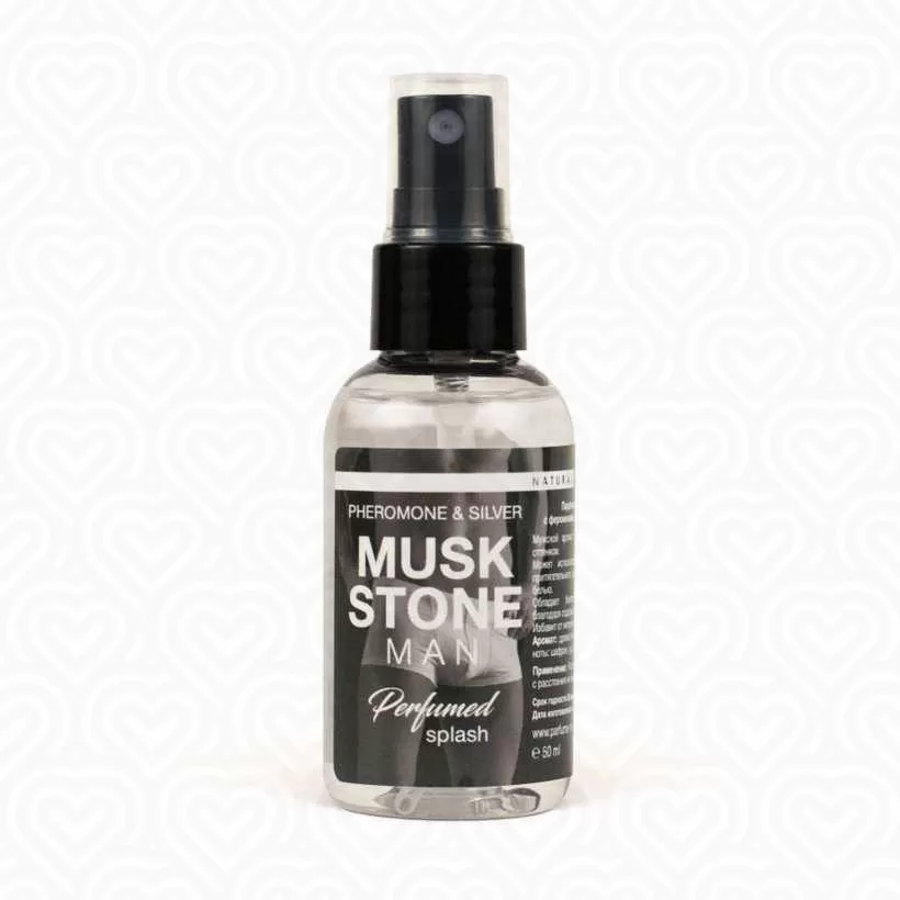 Парфюмированная вода для нижнего белья Natural Instinct MUSK STONE с феромонами и ионами серебра мужская 50мл