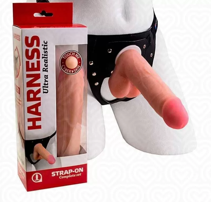 Страпон LoveToy с поясом HARNESS
