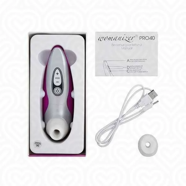 Бесконтактный стимулятор клитора WOMANIZER Pro 40 /пурпурный/