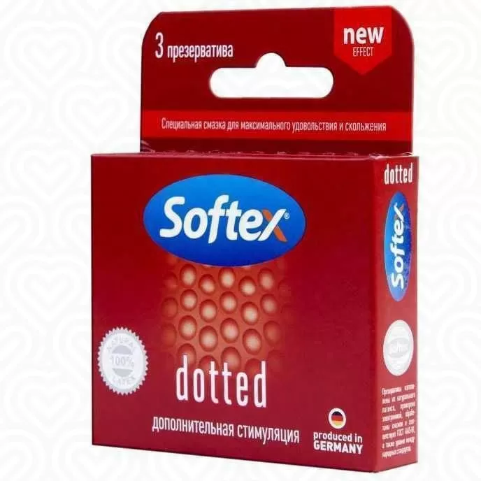 Презервативы SOFTEX Dotted - дополнительная стимуляция 3шт