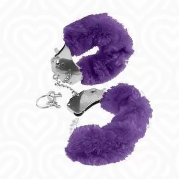 Оковы с мехом и цепью Original Furry Leg Guffs сиреневые