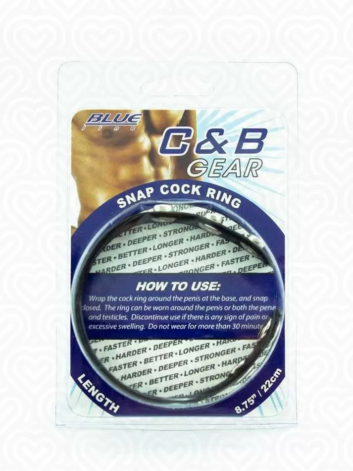 Кольцо на пенис на клепках SNAP COCK RING D-3
