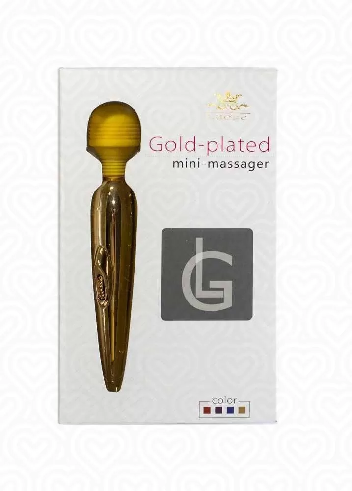 Вибромассажер LG GOLD-PLATED мини золотистый