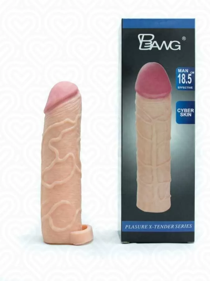 Удлиняющая насадка Bang REAL FEEL +5см с петлей L-18