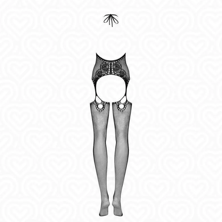 Боди-сетка Obsessive Bodystocking F220 /черный/