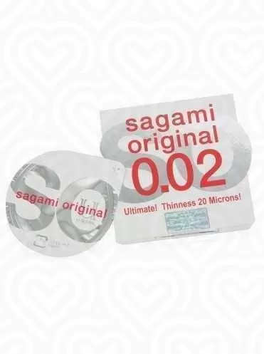 Презервативы SAGAMI ORIGINAL 0.02мм размер-L /полиуретановые/ 1шт