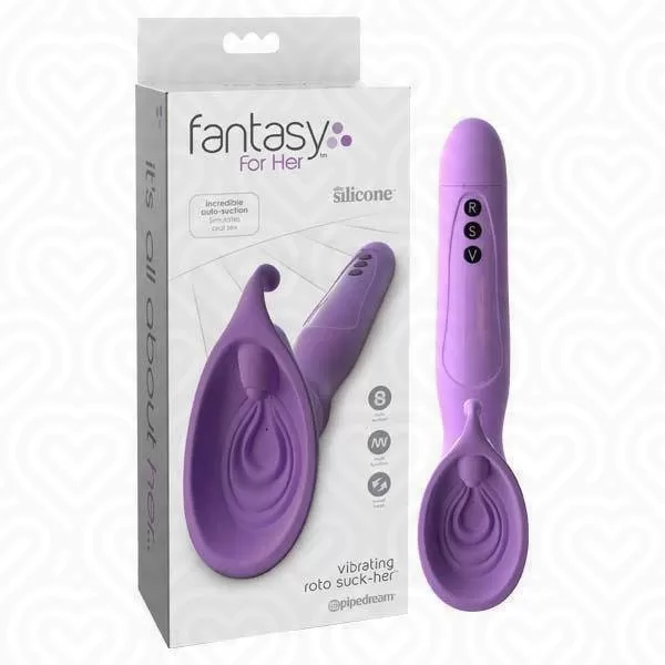 Вагинальная вибропомпа Fantasy For Her Vibrating Roto Suck-Her