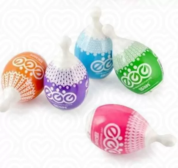 Яйцо для мастурбации EGG силиконовое фиолетовое+любрикант
