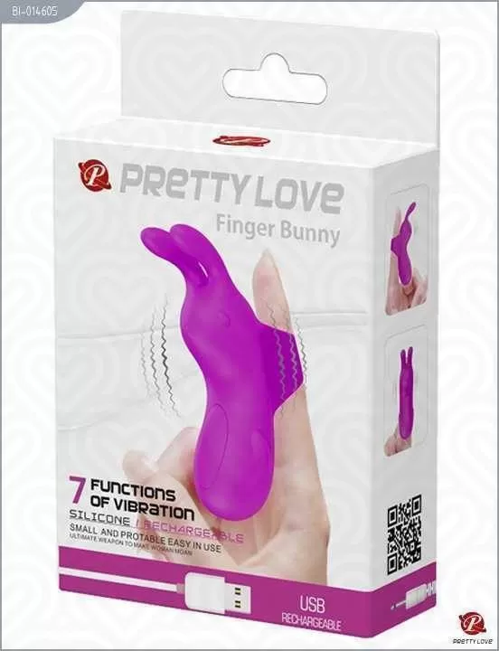 Вибронасадка на палец FINGER BUNNY 7реж.