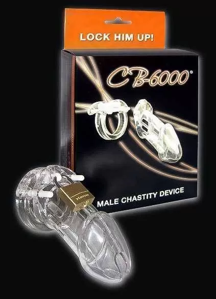 Пояс верности Male Chastity Device д/мужчин прозрачный пластик