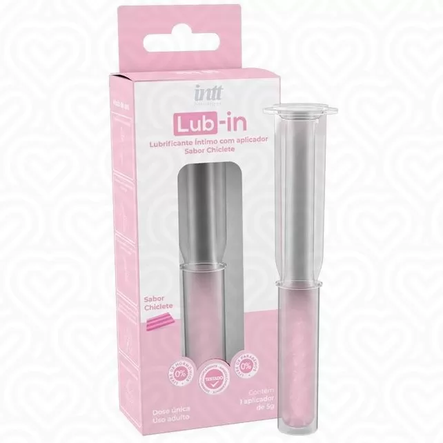 Смазка с аппликатором для введения во влагалище и вкусом жвачки LUB-IN BUBBLE GUM 5гр