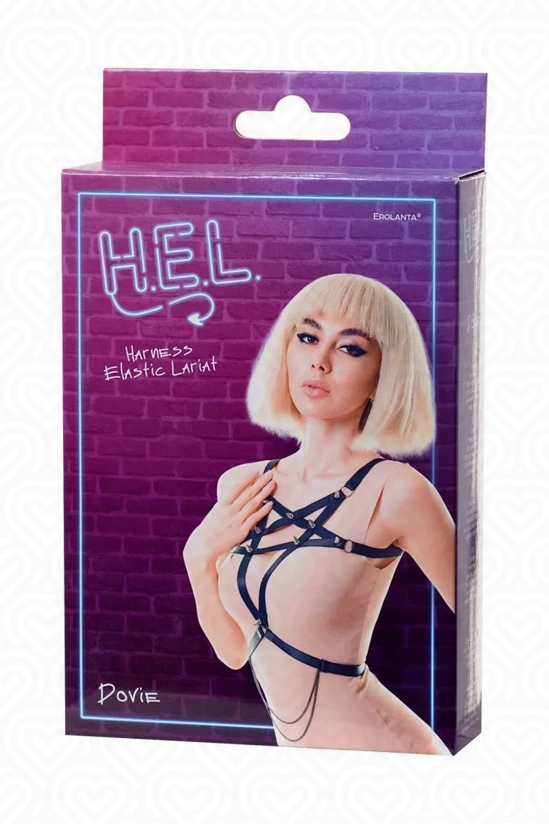 Портупея из стреп лент H.E.L. DOVIE /черный/ OS