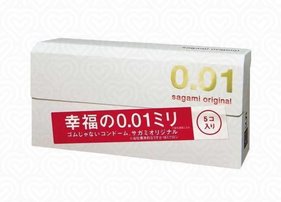 Презервативы SAGAMI ORIGINAL 0.01мм /полиуретановые/ 5шт