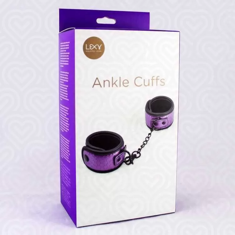 Оковы на ноги ANKLE CUFFS /черно-фиолетовый/